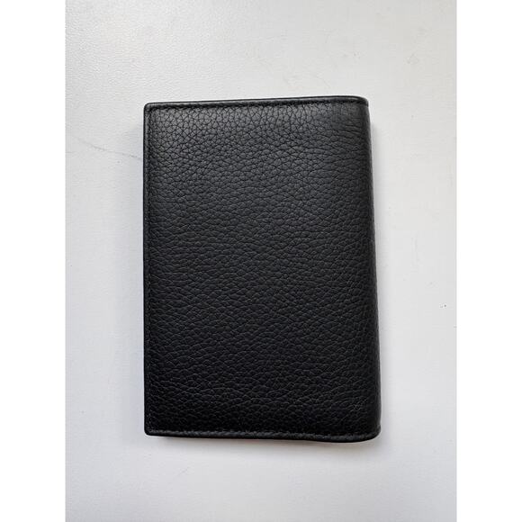 Dior Oblique Jacquard Card Wallet Black Leather Bifold Men’s Compact Slim - Picture 5 of 6